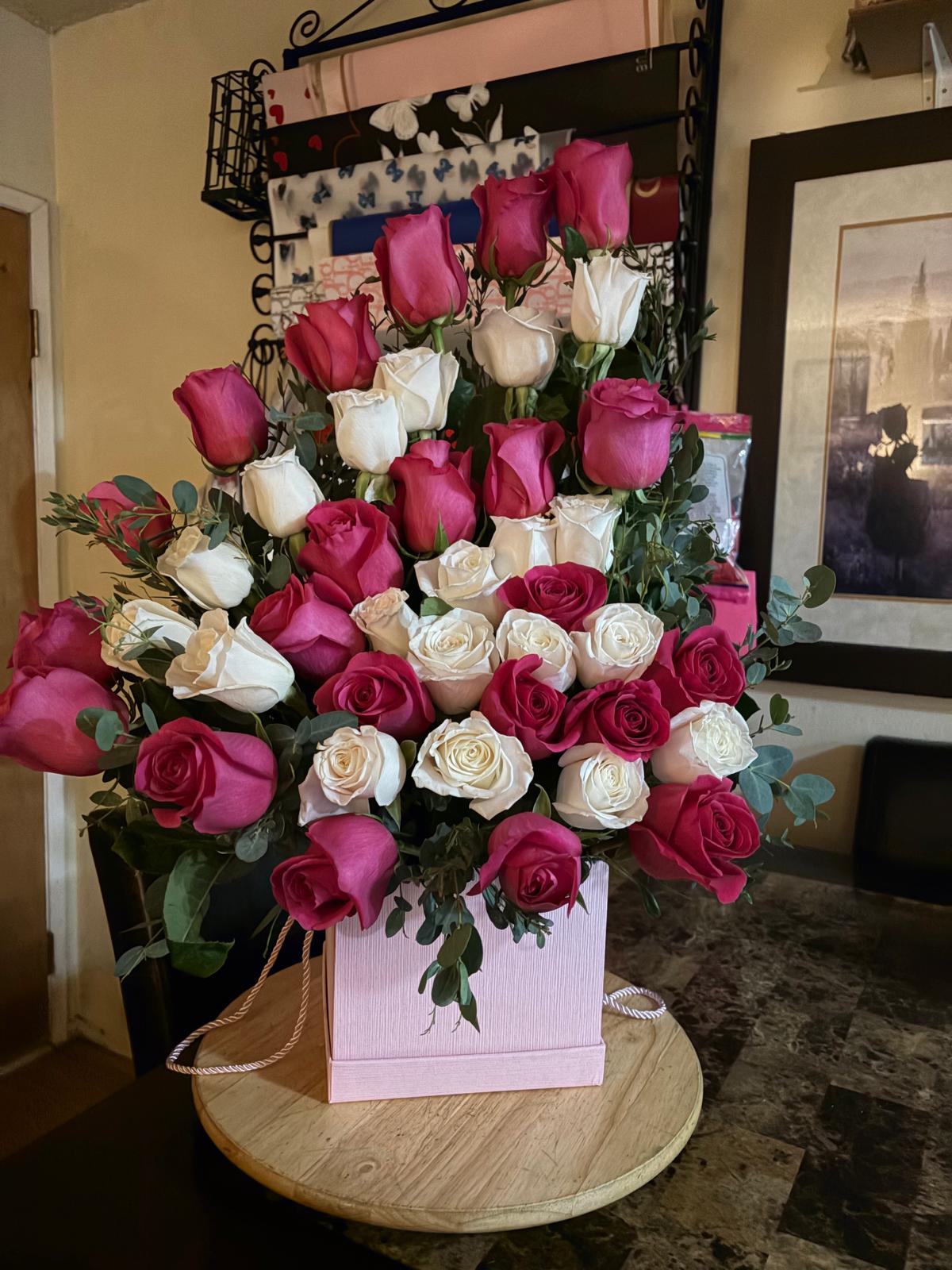 Premium Rose Arrangement – $200