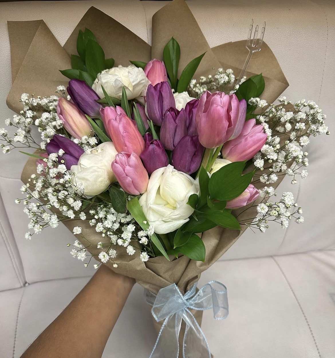 Mother's Day pink rose bouquet